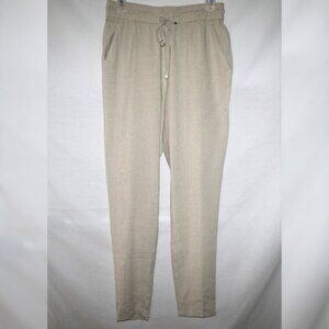 J McLaughlin Pull-on Beige Linen Blend Pant XS